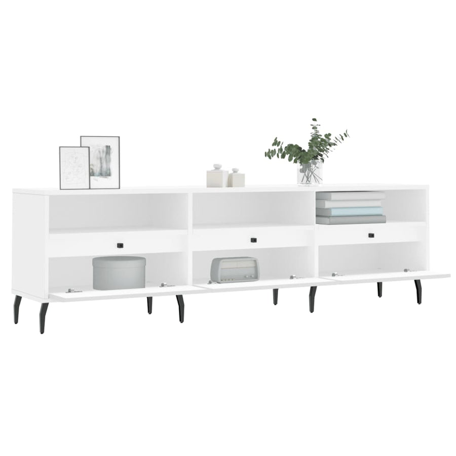 Tv-Meubel 50X30X44,5 Cm Bewerkt Hout Wit