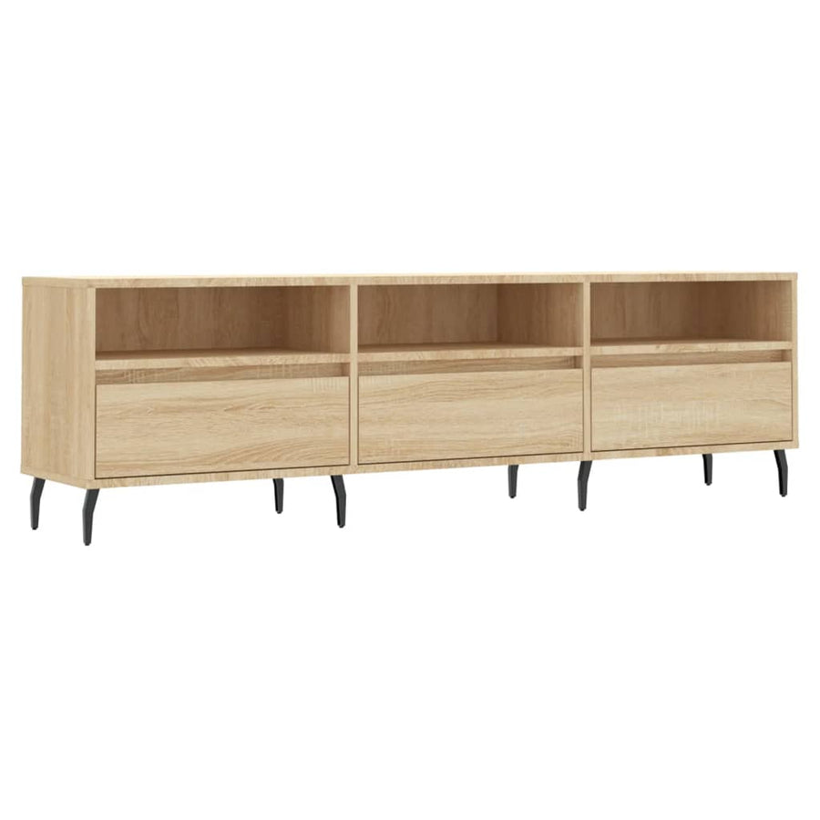 Tv-Meubel 50X30X44,5 Cm Bewerkt Hout Kleurig Sonoma eiken