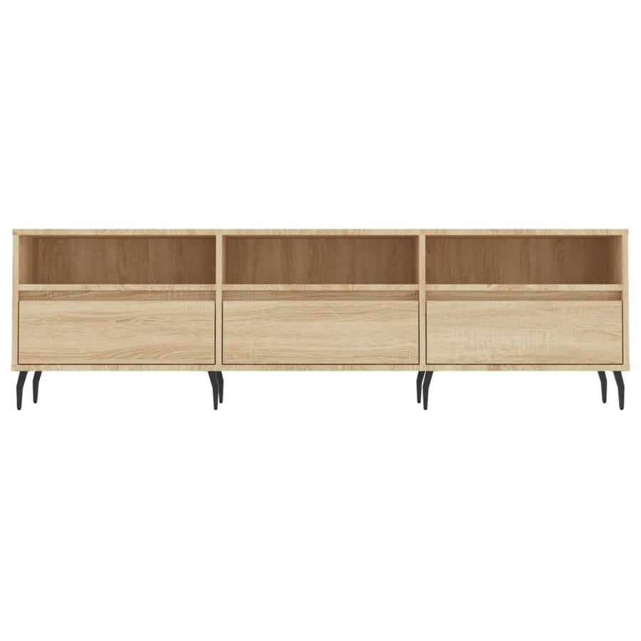 Tv-Meubel 50X30X44,5 Cm Bewerkt Hout Kleurig Sonoma eiken