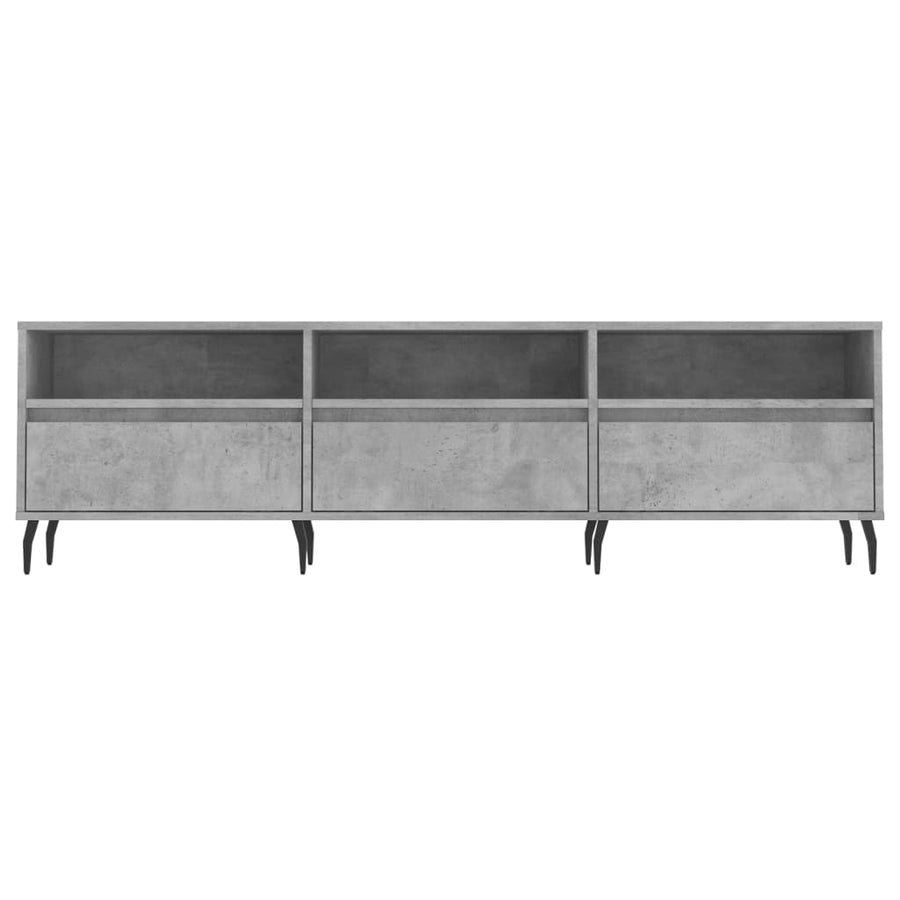 Tv-Meubel 50X30X44,5 Cm Bewerkt Hout Betongrijs