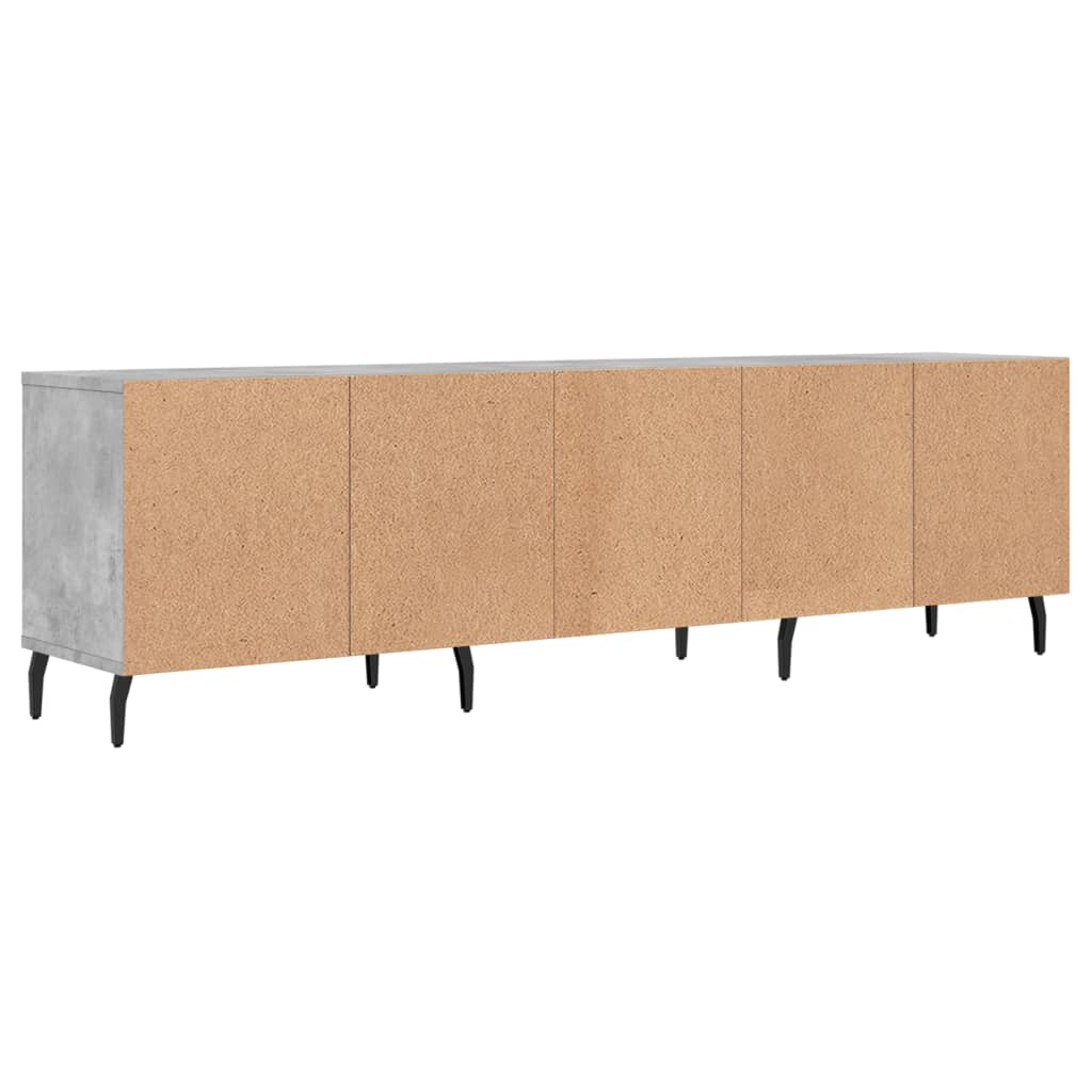 Tv-Meubel 50X30X44,5 Cm Bewerkt Hout Betongrijs