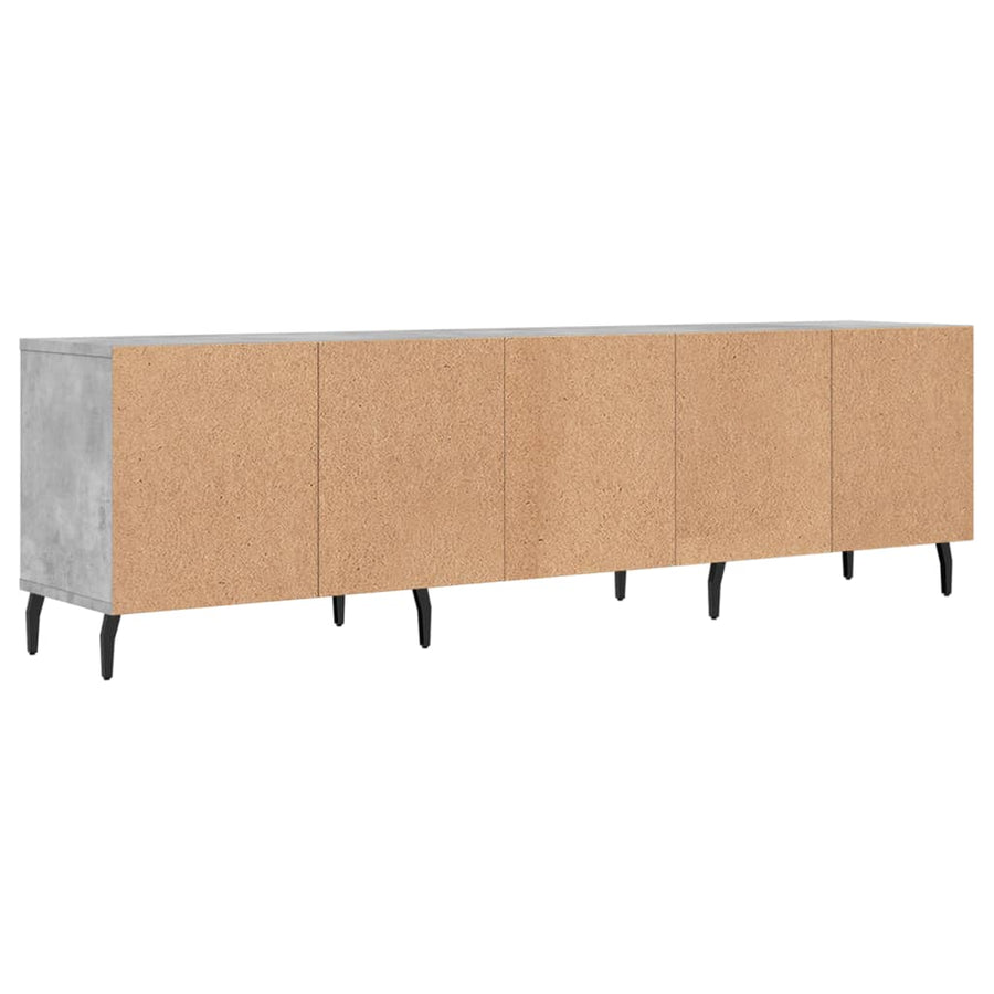 Tv-Meubel 50X30X44,5 Cm Bewerkt Hout Betongrijs