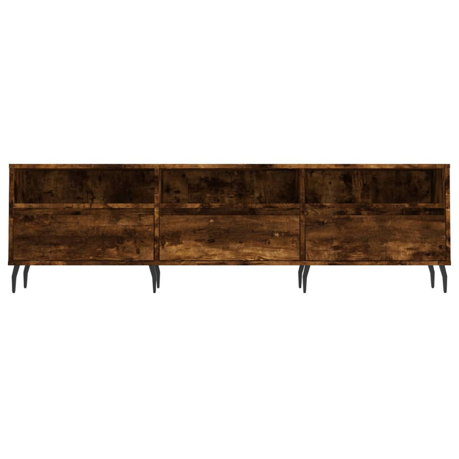 Tv-Meubel 50X30X44,5 Cm Bewerkt Hout Kleurig Gerookt eiken