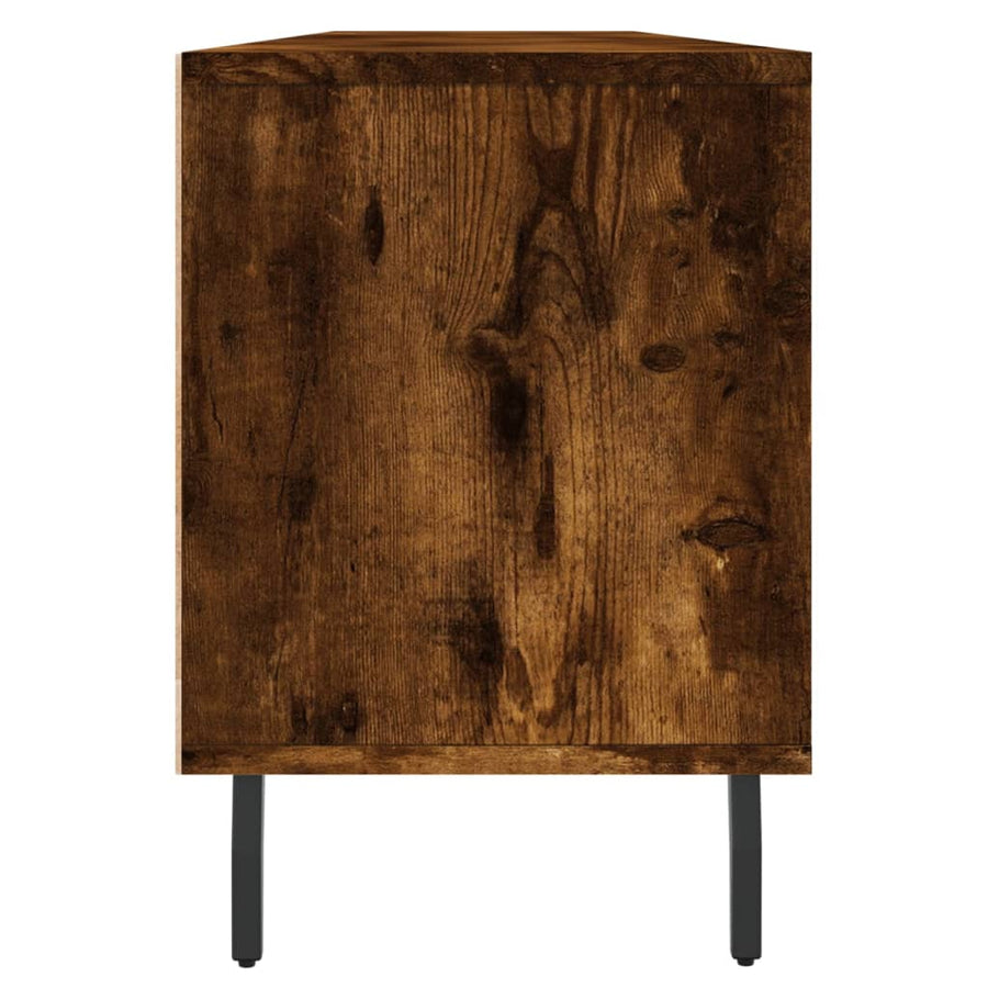 Tv-Meubel 50X30X44,5 Cm Bewerkt Hout Kleurig Gerookt eiken