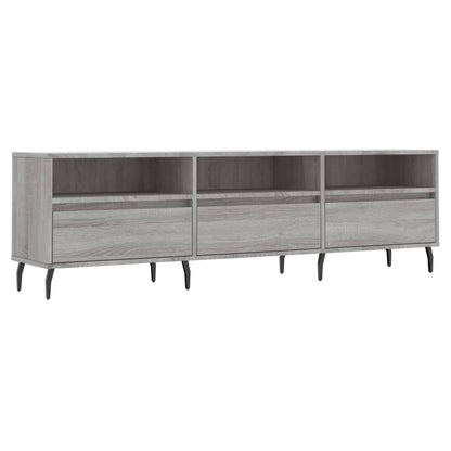 Tv-Meubel 50X30X44,5 Cm Bewerkt Hout Eikenkleurig Grijs sonoma