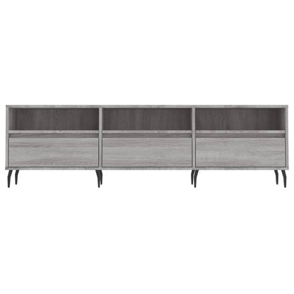 Tv-Meubel 50X30X44,5 Cm Bewerkt Hout Eikenkleurig Grijs sonoma