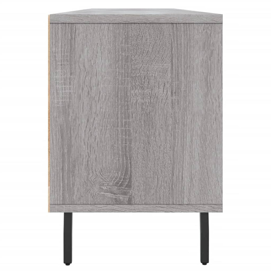 Tv-Meubel 50X30X44,5 Cm Bewerkt Hout Eikenkleurig Grijs sonoma