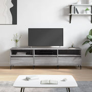 Tv-meubel 150x30x44,5 cm bewerkt hout grijs