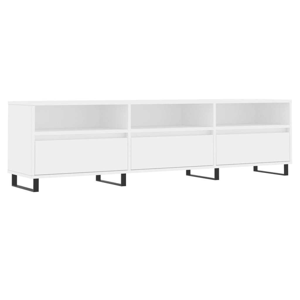 Tv-Meubel 50X30X44,5 Cm Bewerkt Hout Wit