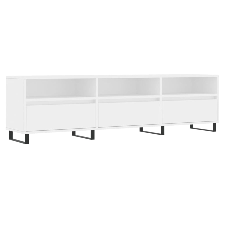 Tv-Meubel 50X30X44,5 Cm Bewerkt Hout Wit