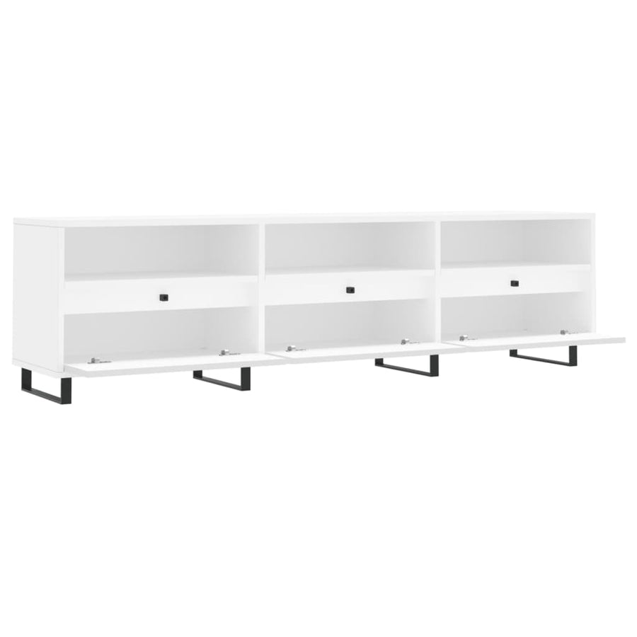 Tv-Meubel 50X30X44,5 Cm Bewerkt Hout Wit