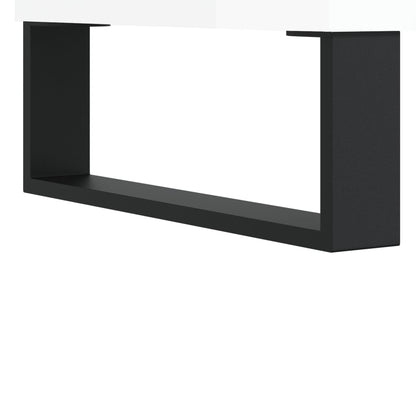 Tv-Meubel 50X30X44,5 Cm Bewerkt Hout Hoogglans wit