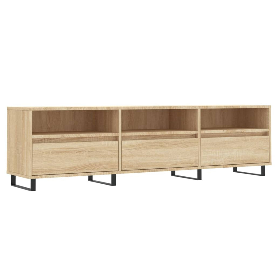 Tv-Meubel 50X30X44,5 Cm Bewerkt Hout Kleurig Sonoma eiken