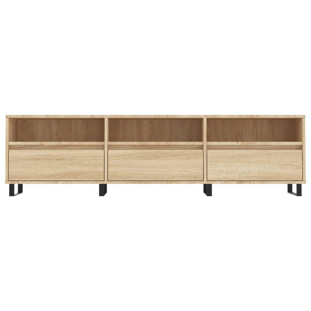 Tv-Meubel 50X30X44,5 Cm Bewerkt Hout Kleurig Sonoma eiken