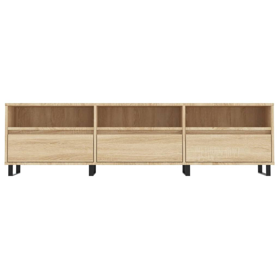 Tv-Meubel 50X30X44,5 Cm Bewerkt Hout Kleurig Sonoma eiken
