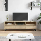 Tv-meubel 150x30x44,5 cm bewerkt hout sonoma eiken