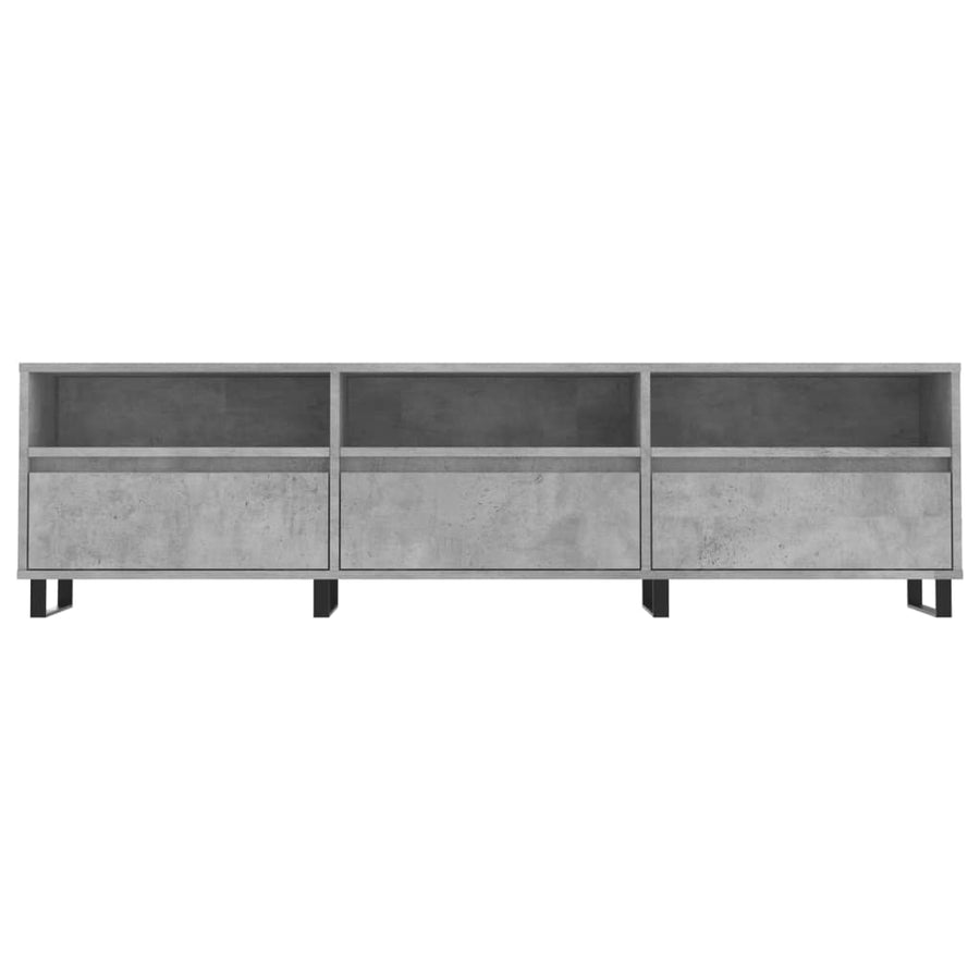 Tv-Meubel 50X30X44,5 Cm Bewerkt Hout Betongrijs