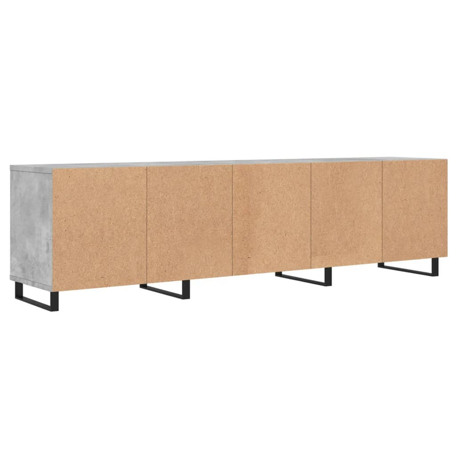 Tv-Meubel 50X30X44,5 Cm Bewerkt Hout Betongrijs