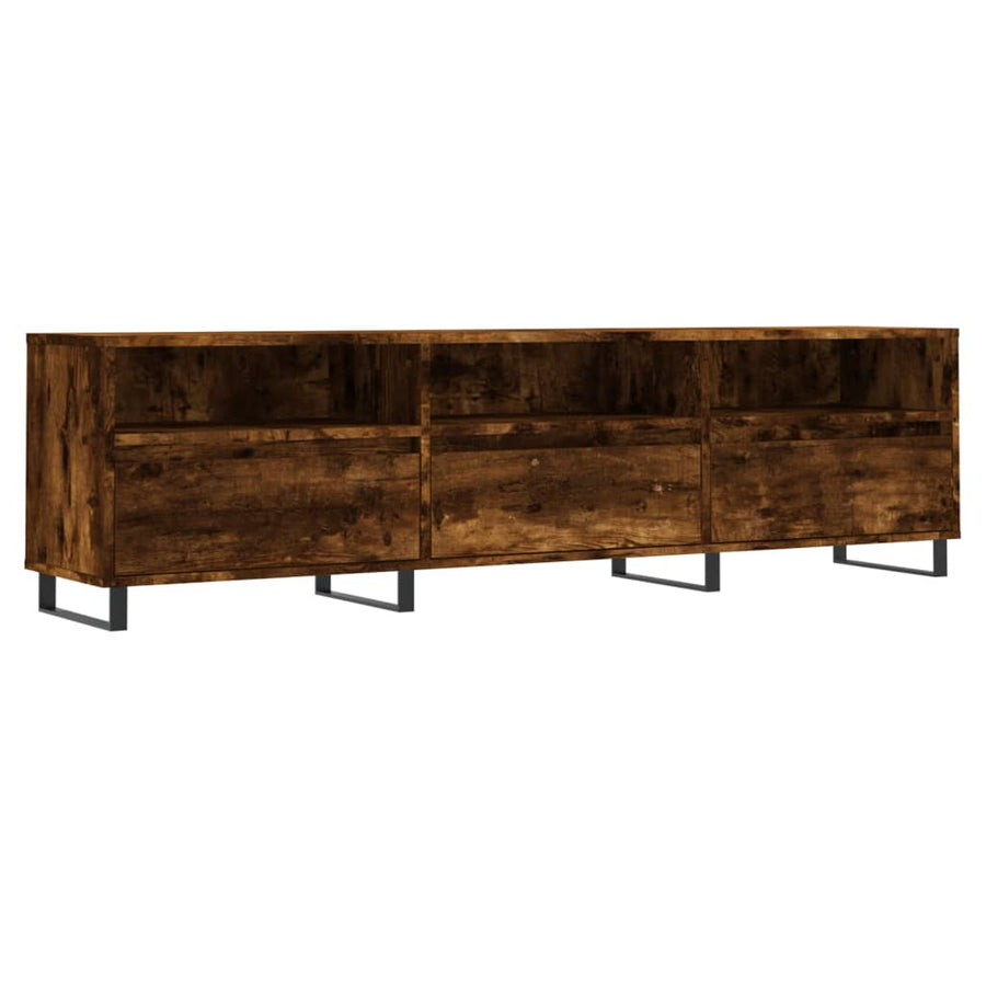 Tv-Meubel 50X30X44,5 Cm Bewerkt Hout Kleurig Gerookt eiken