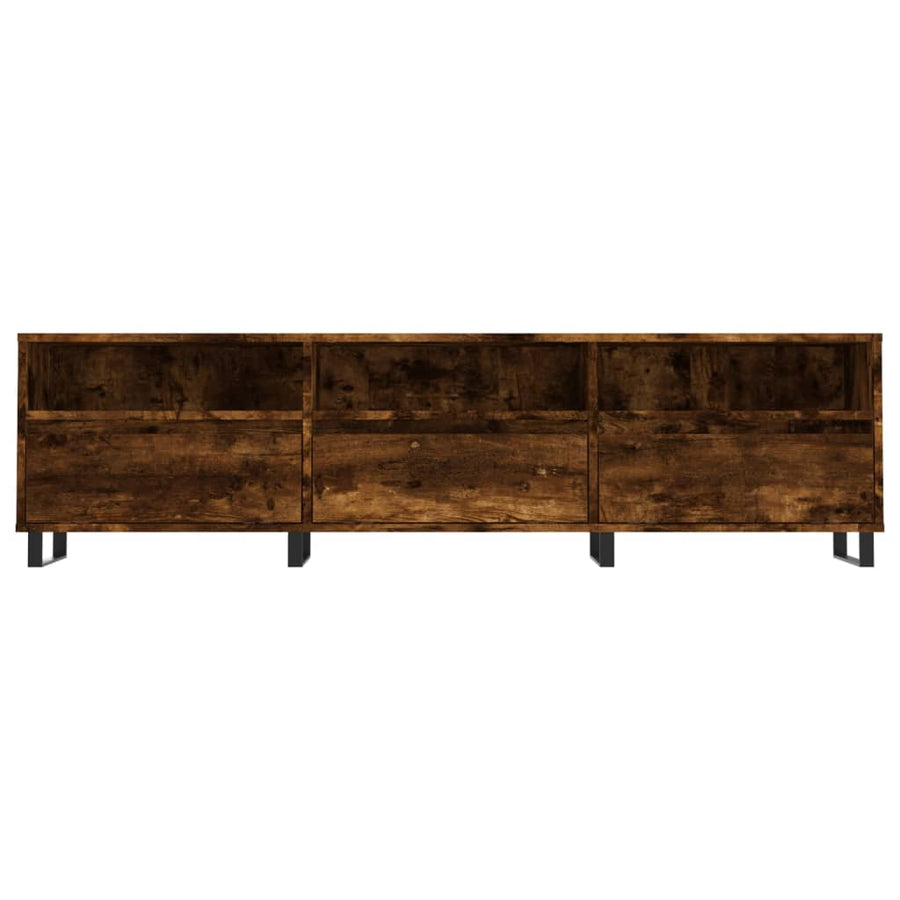 Tv-Meubel 50X30X44,5 Cm Bewerkt Hout Kleurig Gerookt eiken