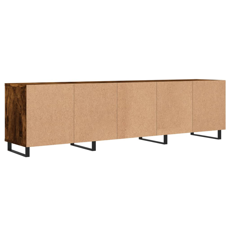 Tv-Meubel 50X30X44,5 Cm Bewerkt Hout Kleurig Gerookt eiken