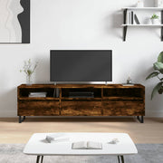 Tv-meubel 150x30x44,5 cm bewerkt hout gerookt eiken