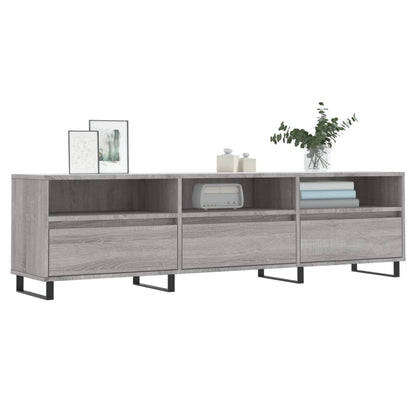 Tv-Meubel 50X30X44,5 Cm Bewerkt Hout Eikenkleurig Grijs sonoma