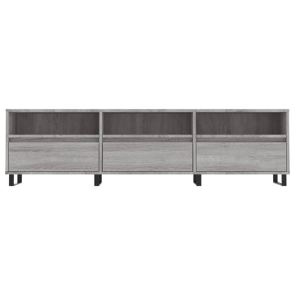 Tv-Meubel 50X30X44,5 Cm Bewerkt Hout Eikenkleurig Grijs sonoma