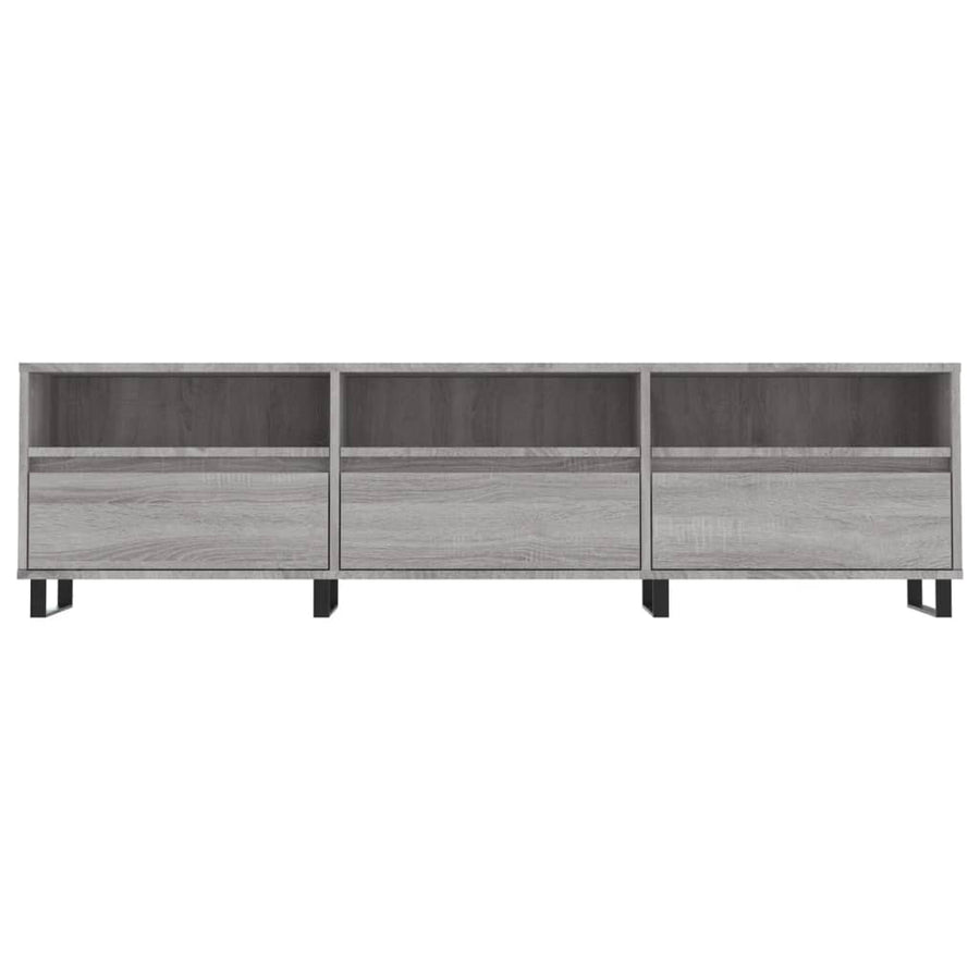 Tv-Meubel 50X30X44,5 Cm Bewerkt Hout Eikenkleurig Grijs sonoma