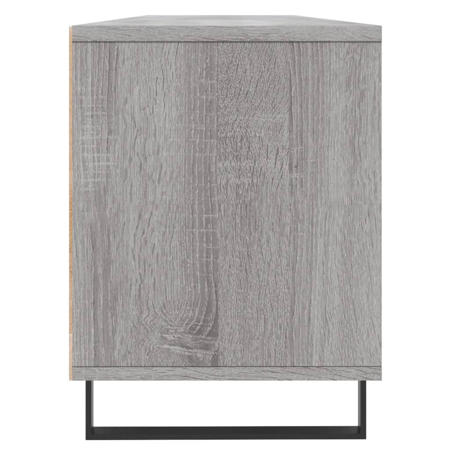 Tv-Meubel 50X30X44,5 Cm Bewerkt Hout Eikenkleurig Grijs sonoma
