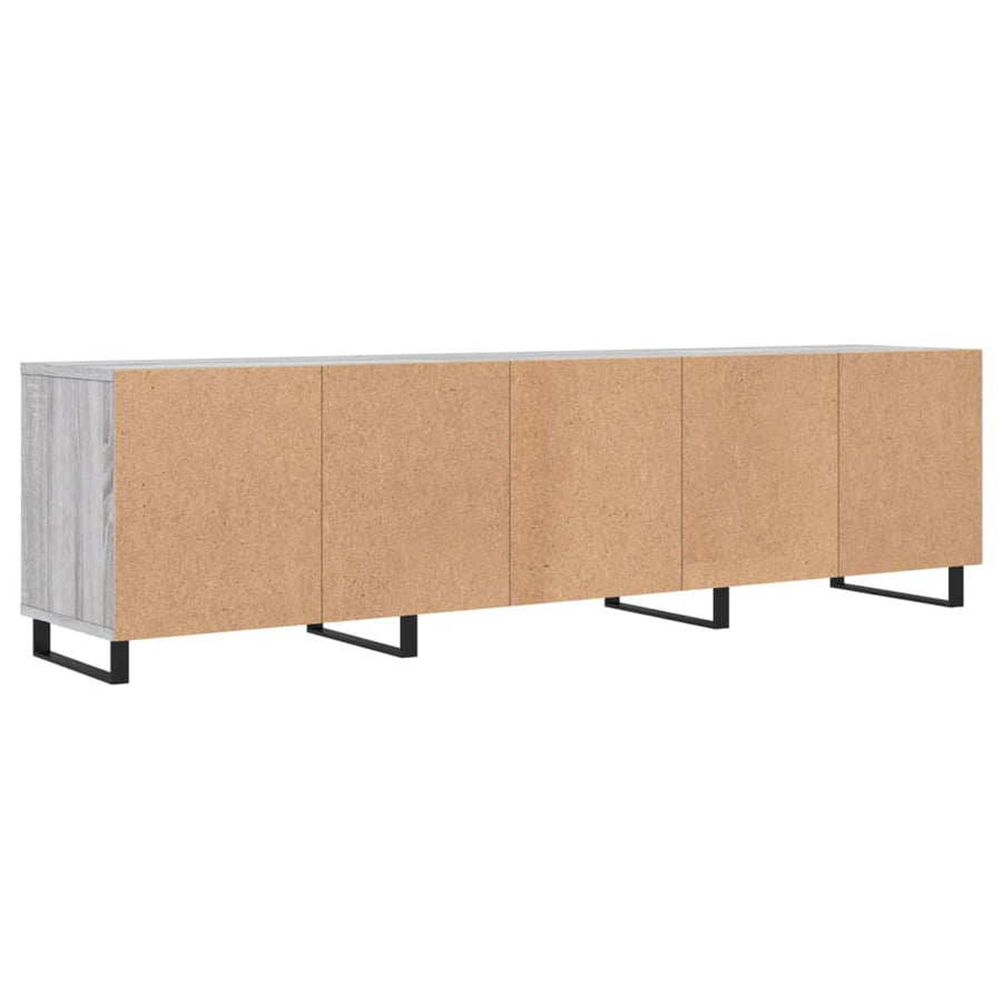 Tv-Meubel 50X30X44,5 Cm Bewerkt Hout Eikenkleurig Grijs sonoma