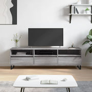 Tv-meubel 150x30x44,5 cm grijs sonoma eiken