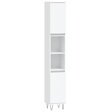 Badkamerkast 30X30X90 Cm Bewerkt Hout Wit