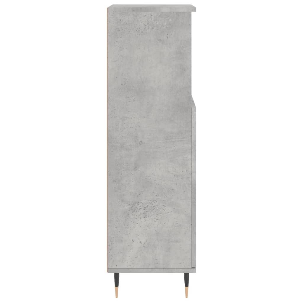 Badkamerkast 30X30X00 Cm Bewerkt Hout Betongrijs