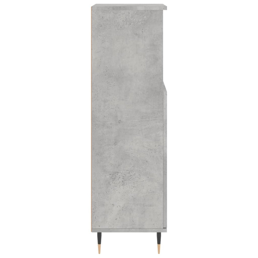 Badkamerkast 30X30X00 Cm Bewerkt Hout Betongrijs