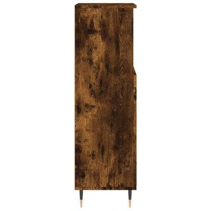 Badkamerkast 30X30X00 Cm Bewerkt Hout Kleurig Gerookt eiken