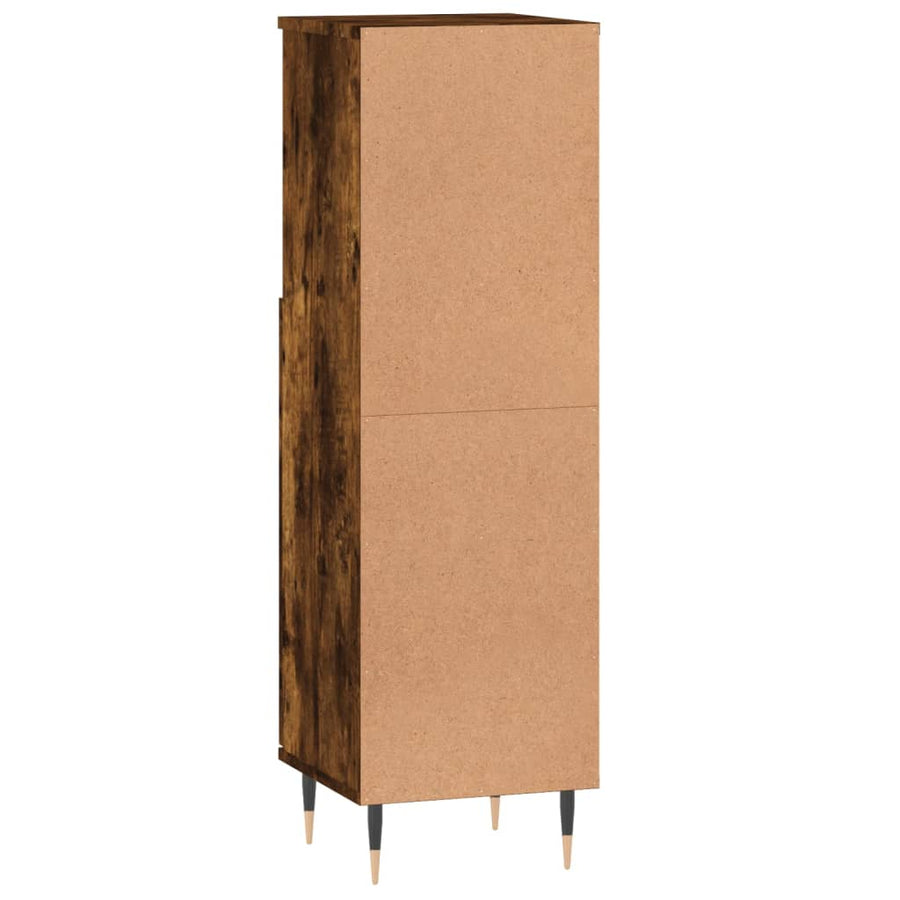 Badkamerkast 30X30X00 Cm Bewerkt Hout Kleurig Gerookt eiken