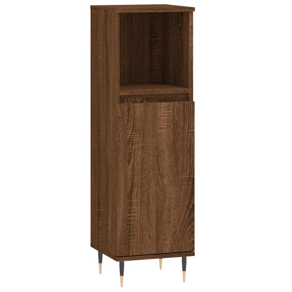 Badkamerkast 30X30X00 Cm Bewerkt Hout bruin eikenkleur