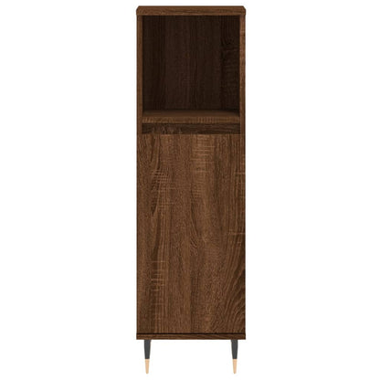 Badkamerkast 30X30X00 Cm Bewerkt Hout bruin eikenkleur