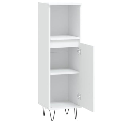 Badkamerkast 30X30X00 Cm Bewerkt Hout Wit