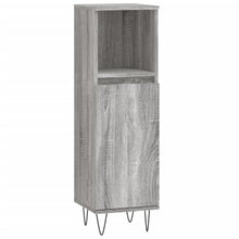 Badkamerkast 30X30X00 Cm Bewerkt Hout Eikenkleur Grijs sonoma