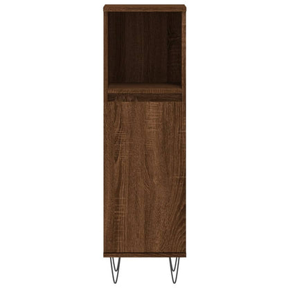 Badkamerkast 30X30X00 Cm Bewerkt Hout bruin eikenkleur