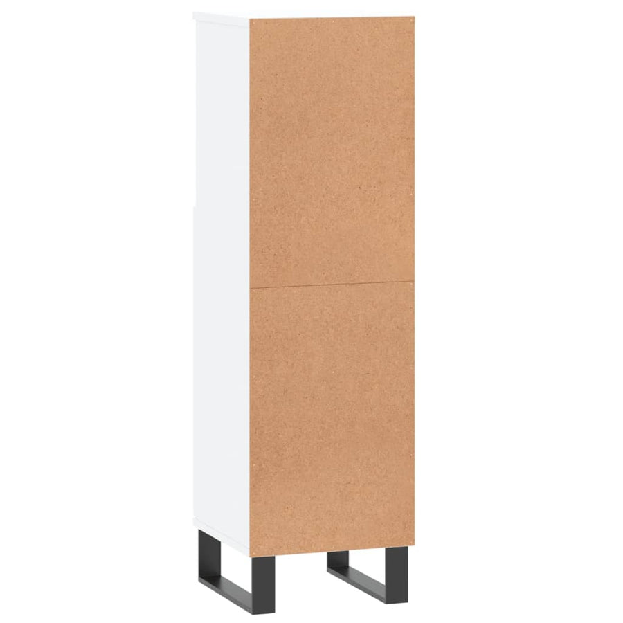 Badkamerkast 30X30X00 Cm Bewerkt Hout Wit