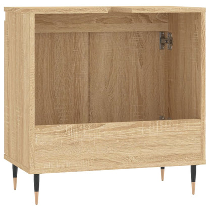 Badkamerkast 58X33X60 Cm Bewerkt Hout Kleurig Sonoma eiken
