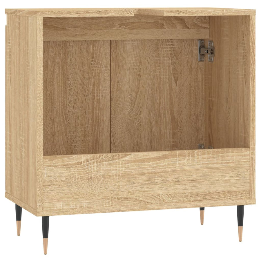 Badkamerkast 58X33X60 Cm Bewerkt Hout Kleurig Sonoma eiken