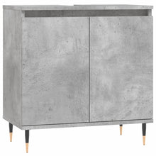 Badkamerkast 58X33X60 Cm Bewerkt Hout Betongrijs