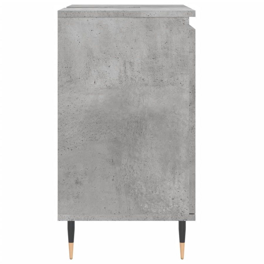 Badkamerkast 58X33X60 Cm Bewerkt Hout Betongrijs