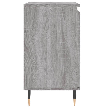 Badkamerkast 58X33X60 Cm Bewerkt Hout Eikenkleurig Grijs sonoma