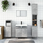 Badkamerkast 58x33x60 cm bewerkt hout betongrijs