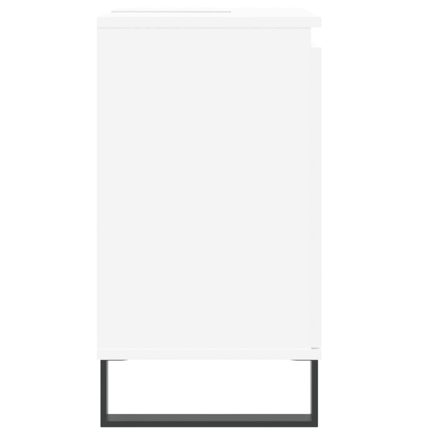 Badkamerkast 58X33X60 Cm Bewerkt Hout Wit